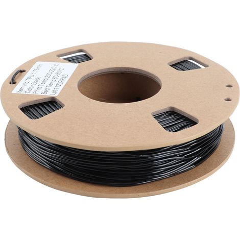 Filament TPU 1,75 mm, flexible, précision dimensionnelle de 0,03 mm, haute élasticité, bobine de 250 g, 95A, pour imprimante 3D, noir (1/5)