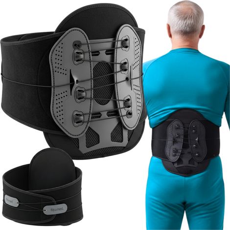Ceinture lombaire orthopédique de maintien et de stabilisation, taille haute, compatible avec les tailles FIT4MED 80-130 cm et universelle. (1/5)
