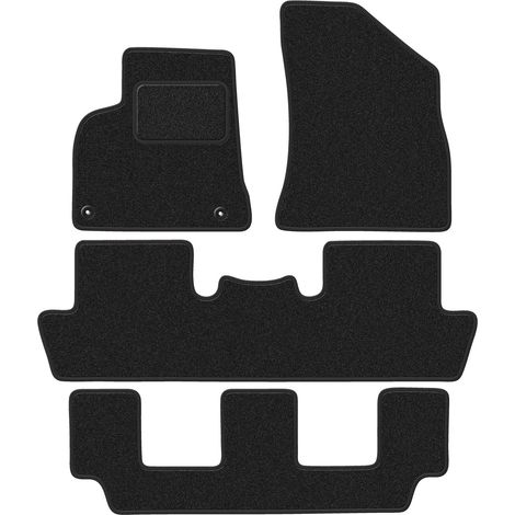 Alfombrillas de terciopelo para coche: Peugeot 5008 I 7 plazas (2009-2017) antracita (1/5)