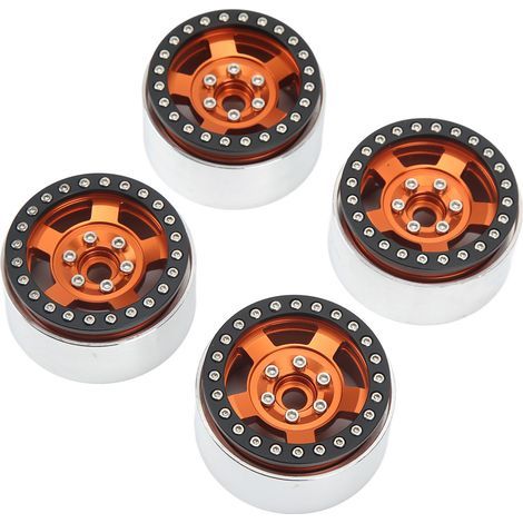 1,9 Zoll Ersatz-Metallfelgen für RC-Cars SCX10 90046, AXI 03007, TRX4, REDCAT und MST 1/10 (orange). (1/5)