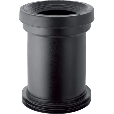 Geberit manguito de conexión con manguito y juntas labiadas: d=110mm, d1=120–125mm, negro, 152400161