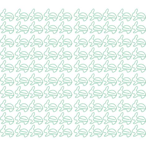 100 Trombones Lapin Dorés en Papier, Pince Marque-pages Créatifs et Mignons Animaux Cartoon, Clips de Fichier Vert (1/5)