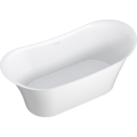 Baignoire îlot - 160 x 79 x 66 cm – Acrylique - Blanche -  211 L - KYRON