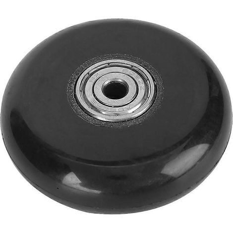 Roulettes à roulement 608ZZ, 63,5 mm (2,5 pouces), en polyuréthane, pour petits chariots et portes (64 x 19 x 6 mm). (1/4)