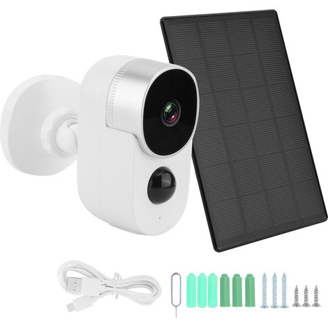 Caméra WiFi Détection Mouvement Solaire pour TUYA Faible Consommation Audio Bidirectionnel IP65 Étanche (1/5)