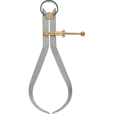 Compas exterieur à ressorts avec vis de blocage en cuivre, type boomerang, pour marquage AL1068, 190mm (1/5)