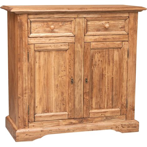Madia legno massello 110x45x103 cm Credenza vintage Spaziosa madia soggiorno Credenza soggiorno e cucina Credenza legno massello (1/5)