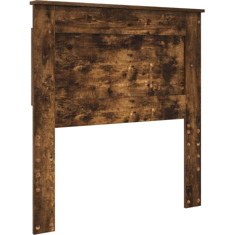 Cabecero con cabecera Roble ahumado 90 cm Madera contrachapada vidaXL