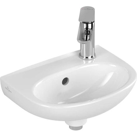 VB Handwaschbecken O.novo 43403R 360x275x145mm Oval Weiß Alpin (1/3)