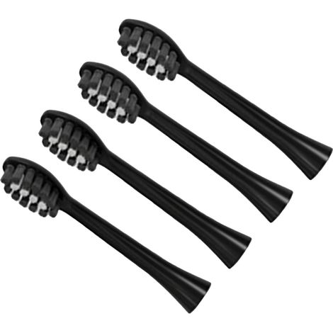 Tête de brosse à dents électrique de rechange à poils souples soniques pour brosse à dents électrique Y1 (noire) (1/5)