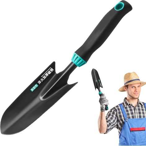 Garden Trowels Hand Tool, 4X Small Shovel Set, Greenhouse Transplant Spade, Digging Rake, Tiny Gardening Kit, Durable Planting Supplies for Backpacking, 1-2 cm (1/5)