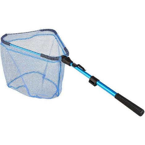 Deux filets de pêche pour aquariums en alliage d'aluminium bleu (1/5)
