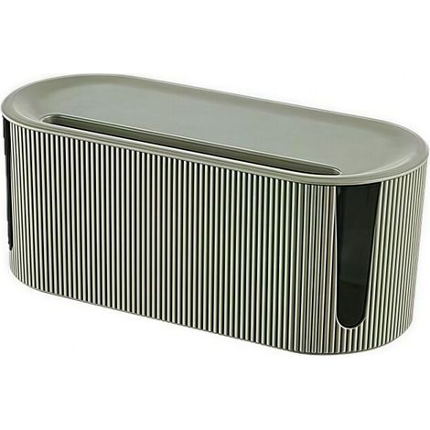 Boîte de rangement pour câbles vert clair 31×13,5×12,5 cm, gestion des prises et des câbles pour bureau Tommoy01 (1/5)