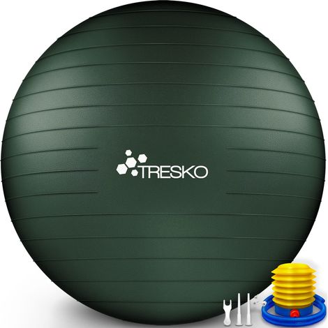 TRESKO Palla Fitness, Palla Pilates Anti-Scoppio 55cm/65cm/75cm/85cm 85cm