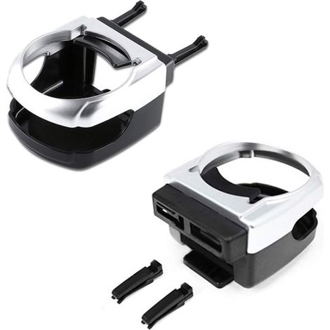 2 Pièces Support de Verre de Voiture, Universel Réglable Tasse de Boisson Porte-gobelet, Support de Boisson Multifonctionnel D'automobile, Adapté à la Plupart des Prises d'air de Voiture