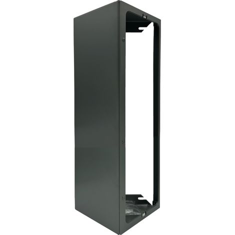 Soporte angular de aluminio pintado para placas, orientable a 45º, alta durabilidad.
