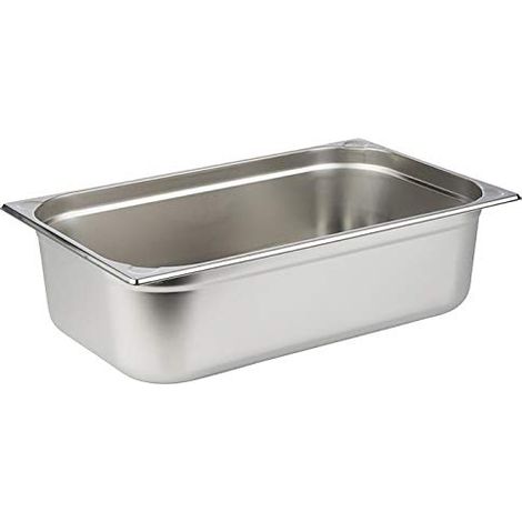 APS 81106 GN container 1/1, Contenitore gastronorm in acciaio inox/Dimensioni 32,5 x 53 cm/Profondità 150 mm/Volume 20 litri (1/4)