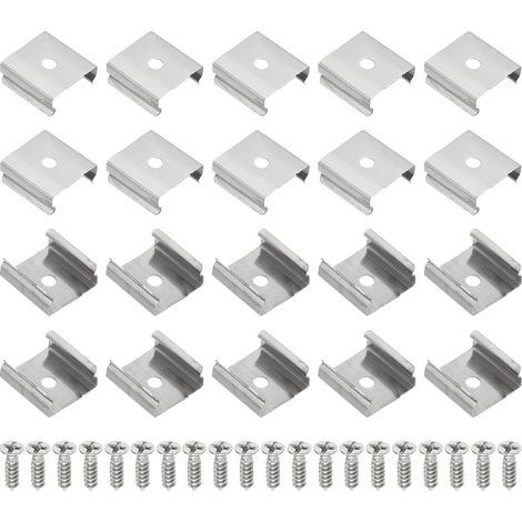 80pcs LED Strip Clips Mounting Brackets 16mm to 17mm (1/5)