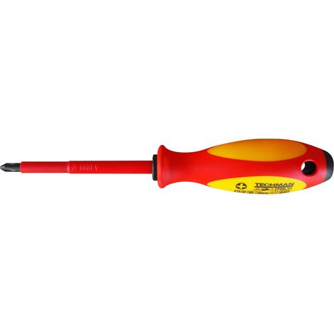 Isolierter Kreuzschlitzschraubendreher 1000 V Ph 2 TECHMAN