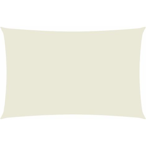 Voile de parasol - Voile d'Ombrage - Toile d'ombrage - Ecran Solaire de Jardin - Tissu Oxford rectangulaire 2x5 m Crème HNDX846644 (1/5)