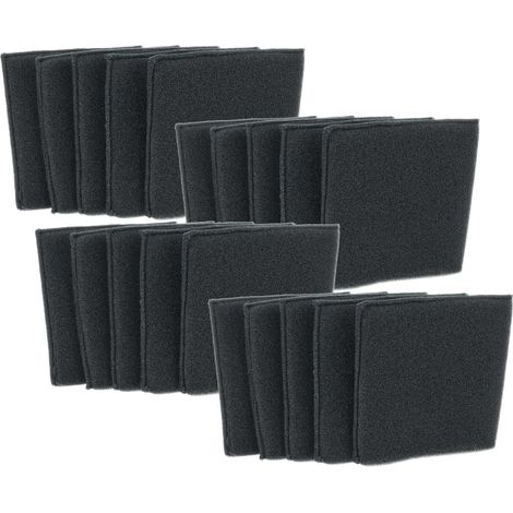 vhbw 20x filtro sostituisce Einhell 2351134 filtri per aspirapolvere - Filtro in spugna nero