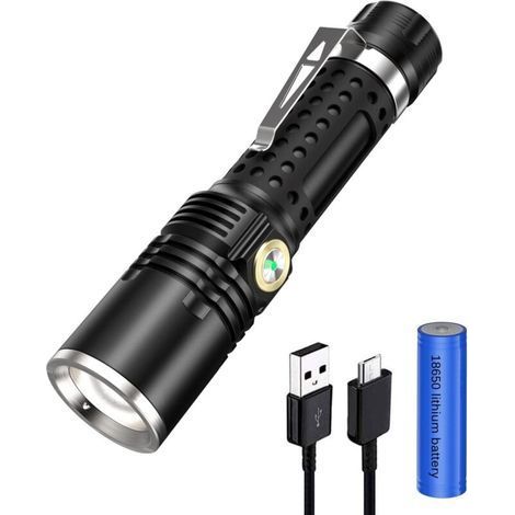 Rechargeable torch, waterproof zoom torch, 3 modes super powerful LED torch (1/5)