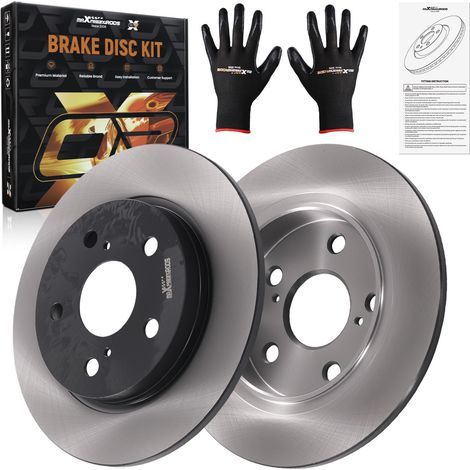 2pcs Rear Solid Brake Discs 270mm for Toyota Auris E18/Corolla/ZRE1 2012-2018