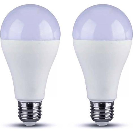 2 PZ Lampada A Led, Lampadina E27 A60 15W 1500LM Bianco Caldo 3000K