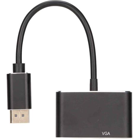 2-in-1 DP-zu-VGA- und DP-zu-HD-Adapter, 720p/1080i/1080p-Multimedia-Konverter für Laptops und Desktop-Computer (1/5)