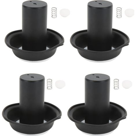 Carb Piston Vacuum Diaphragms Kit, 4sets Carburateur Vacuum Diaphragms Piston Kit Remplacement pour Vmax 1200 VMX1200 1985‑2007