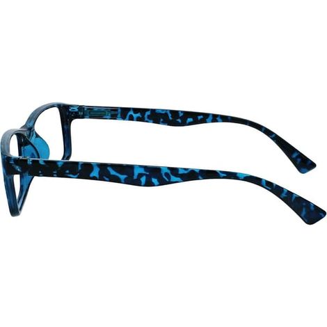 Lunettes de lecture Business écaille bleue - Lot de 4 modèles de créateurs pour hommes et femmes, grossissement +3,50 - Écaille bleue