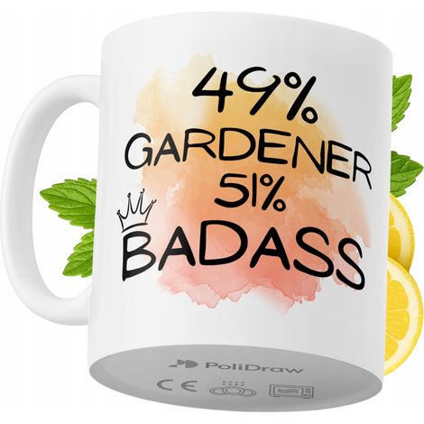Lustiger Kaffee- oder Teebecher für Gärtner mit witzigem Textdesign – ideal für Geburtstage, Namenstage, Feiertage und besondere Anlässe. Hochwertiger Becher für Zuhause, Büro und Arbeit. Farbe: Weiß, (1/5)