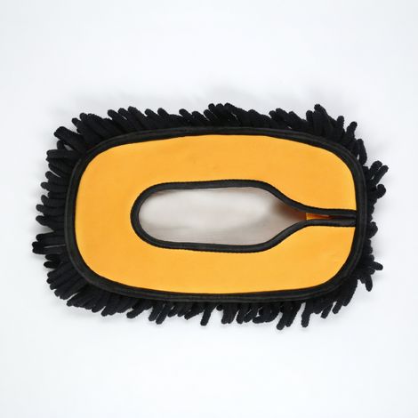 Tête de lavage de rechange pour balai télescopique, modèle jaune et noir (1/5)