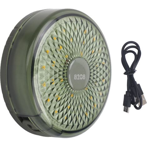 Kaelt - Guirlande lumineuse de camping d'extérieur, rechargeable, chargement USB, protection IPX4 résistante à l'eau pour tente, vert,DUBUNS (1/5)