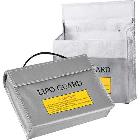 2 pieces Lipo battery safe bag, fireproof explosion protection, lithium battery, safe bag for charging (1/5)