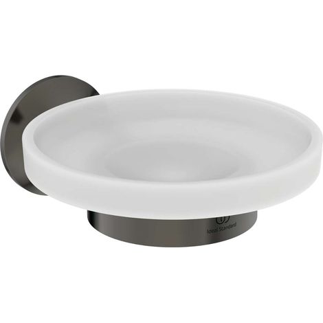 Ideal Standard La Dolce Vita - Porte-savon avec support, verre/Magnetic Grey T5507A5 (1/3)