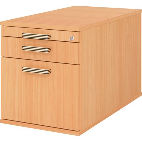 bümö office Rollcontainer - mit Hängeregistratur   Buche
