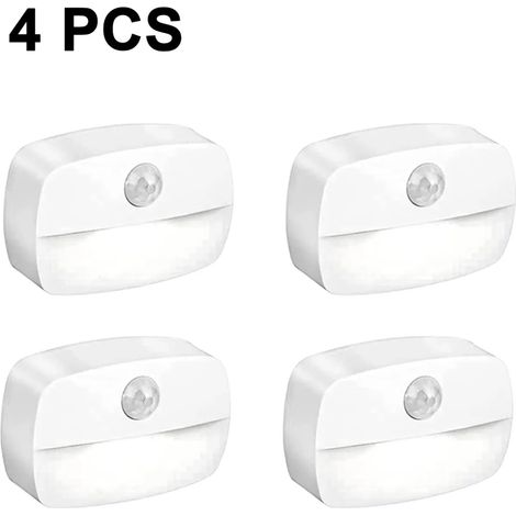 Luz nocturna con sensor de anochecer, luces nocturnas automáticas, adecuadas para dormitorio, baño, inodoro, escaleras, cocina, pasillo, niños y adultos, luz nocturna compacta, luz blanca.