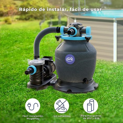 DEPURADORA DE ARENA PARA PISCINA GRE MG320NP  4 M3/H PISCINAS GRE (1/5)