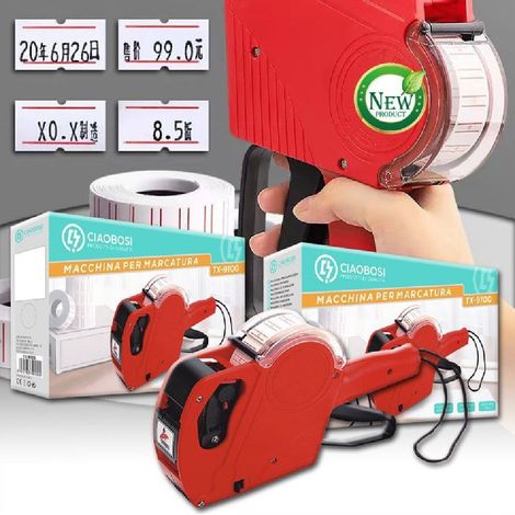 Linq - Etichettatrice Manuale Per Cartellini Prezzo A 8 Cifre Magazzino Negozio Tx-9100 - (1/5)