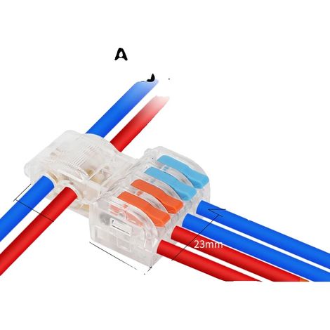 Conectores eléctricos, diseño de terminal de tornillo, soporte de bajo voltaje, T24C AWG14-10, 5PCS-a (1/2)