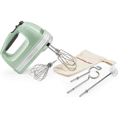 Batidora de mano KitchenAid 5KHM9212 de 9 velocidades. Color: Pistacho. (1/5)
