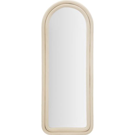 ESPEJO DE PARED CLOE TERCIOPELO CREMA CM 60X4X160
