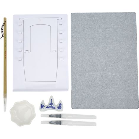 Kit de tableau de dessin à l'eau réutilisable, set d'outils de peinture avec support, écologique (1/5)