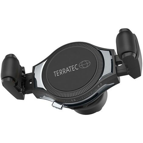 Terratec Chargeur à induction ChargeAir Car 285804 Sorties standard Qi noir, acier inoxydable R473321 (1/5)