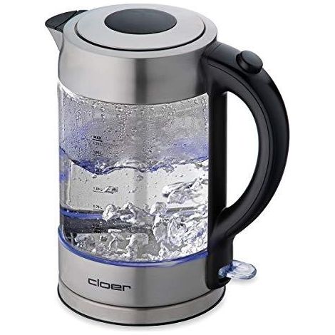 Cloer 4429 Hervidor 1,7 L 2200 W Plata Vidrio