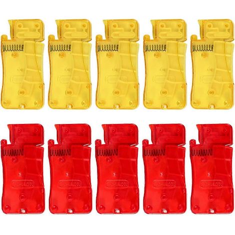 Automatischer Nadeleinfädler für Handnähte, rot + gelb, 10 Stück (1/5)