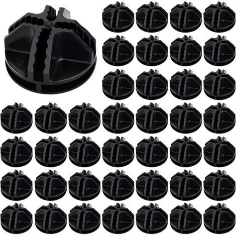 40 connettori per cavi a cubo in plastica ABS, connettore per cubo portaoggetti bianco, connettore per armadietto portaoggetti, cubo portaoggetti modulare, cubo griglia per scaffalature, armadietto po