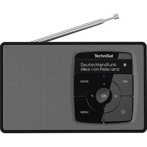 TechniSat DIGITRADIO 2 Radio da tavolo DAB+, FM DAB+, FM, Bluetooth Funzione allarme Nero / Argento