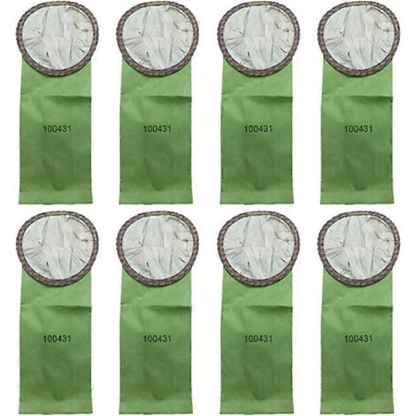 Sacs filtrants de rechange 100431 pour aspirateur dorsal ProTeam Super QuarterVac 6 pintes à col circulaire ouvert (lot de 8) (1/5)